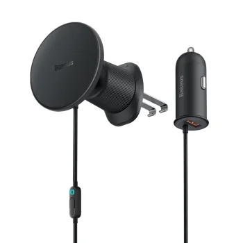Baseus CW01 MagSafe 15W USB 25W induktīvā auto lādētājs - melns | Phone Car Charger