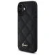 Guess iPhone 16 Plus Case Quilted Metal Logo, Black