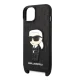 Чехол Karl Lagerfeld Monogram Ikonik Patch для iPhone 14, Черный