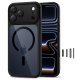Tech-Protect Magpeak MagSafe CC maciņš iPhone 17 Pro Max — caurspīdīgi melns | Phone Case Cover