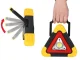 LED Warning Triangle with Flashlight and Power Bank Function, Black/Yellow
