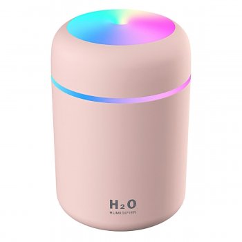 Ultraskaņas gaisa mitrinātājs / Aromatizētājs / Difuzors, 300ml, rozā | Ultrasonic Humidifier Aromatizer