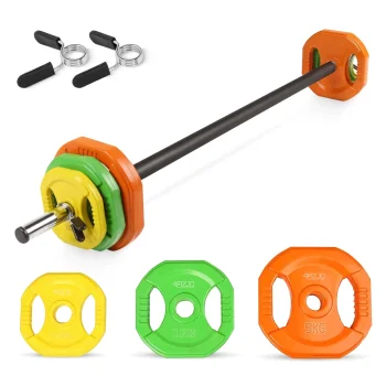 4FIZJO treniņu stienis ar svariem 20 kg