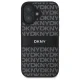 Чехол DKNY для iPhone 16 Texture Pattern Tonal Stripe, черный