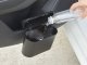 Compact Car Trash Bin with Push Lid for Doors and Console