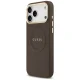 Guess Peony Hot Stamp MagSafe Case for iPhone 17 Pro Max Brown