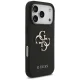 Guess iPhone 17 Pro vāciņš Grained Big 4G & Classic Logo, melns