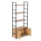 Industriālais loft stila plaukts ar skapīti 4 līmeņi ModernHome