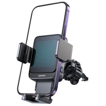 Joyroom JR-ZS341 phone holder with wireless charging air vent - black