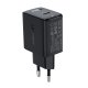 Acefast GaN USB Type-C 30W lādētājs, PD, QC 3.0, AFC, FCP, melns (A21 black)