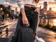 One-Strap Sling Backpack with Combination Lock and USB Port, Black