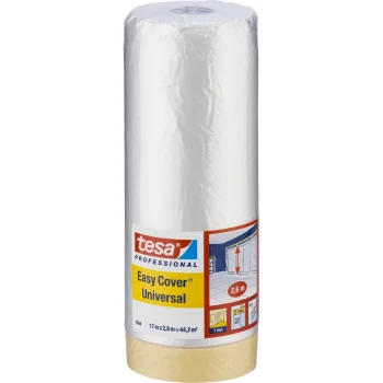 Aizsargplēve ar līmlenti Tesa Easy Cover 4368, 17 m x 2.6 m