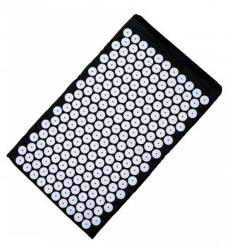 Akupresūras paklājiņš akupunktūras masāžas adatu paklājs XXL (73 x 43cm, melns) Kuznecova aplikātors | Shakti...