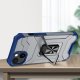 Apple iPhone 13 mini 5.4\'\' Crystal Ring Case Tough Rugged Cover, Blue