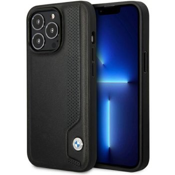 BMW Phone case Leather Blue Dots iPhone 14 Pro 6.1 Melns