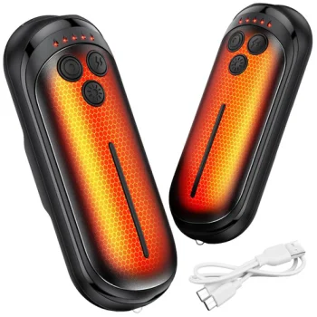 Elektriskie roku sildītāji Trizand, 2 gab., 2x 3000 mAh, USB-C