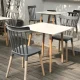 Квадратный кухонный стол Modernhome KJSDT-01 80x80см, Матовый белый