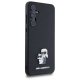 Samsung Galaxy A55 ( SM-A556B/DS ) Karl Lagerfeld Saffiano Karl&Choupette Pin Case Cover, Black