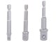 Adapter Set for Drill Sockets 1/4 3/8 1/2