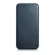 iCarer Oil Wax atverams ādas vāciņš iPhone 14 Plus ar MagSafe, zils (AKI14220707-BU)