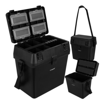 Рыболовный ящик-сиденье Trizand органайзер 38x34x21 см, черный