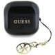 Guess Glossy Effect Printed Classic Logo & Charm TWS headphones - black