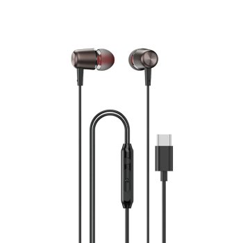 Dudao X1PROT in-ear vadu USB-C austiņas 1,2 m – melnas