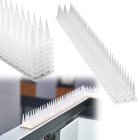 Putnu atbaidīšanas tapas, plastmasas, baltas, 8 gab., 43 cm