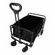 Ikonka LUARO Foldable Transport Cart 100L, Black