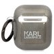 Karl Lagerfeld чехол для AirPods Glitter Karl&Choupette Черный