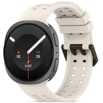 Tech-Protect Silicone Air siksniņa pulkstenim Samsung Galaxy Watch 40 / 44 / 46 mm, bēša