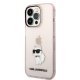 Чехол Karl Lagerfeld Ikonik Choupette для iPhone 14 Pro, розовый