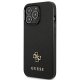 Чехол Guess Saffiano 4G Small Metal Logo для iPhone 13 Pro / 13, Черный