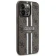 Чехол Guess для iPhone 13 Pro Max 4G Printed Stripes MagSafe, коричневый