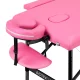 Folding Massage Table Aluminum Comfort Activ Fizjo 2 Segment Pink Black