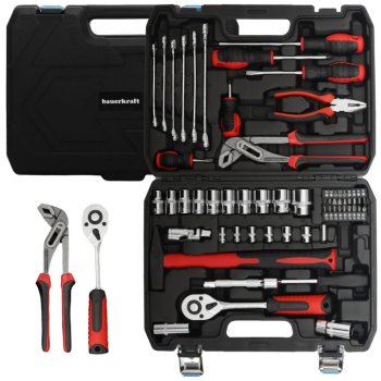 Bauerkraft H-078 Tool Set in Case, 58 Pieces