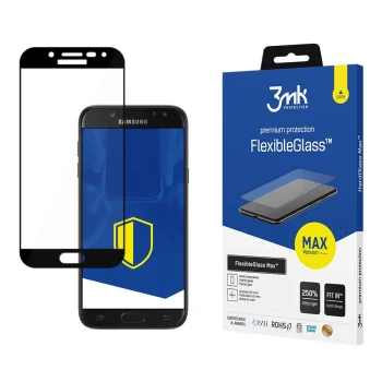 Hibrīda aizsargstikls 3mk FlexibleGlass Max priekš Samsung Galaxy J5 2017, melns