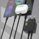 Сетевое зарядное устройство Dudao A28PCEU PD 45W GaN 2xUSB-C + кабель USB-C, черный