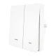 Двухканальный умный выключатель света MOES ZS-B-EU2 ZigBee ZS-B-EU2-WH-MS