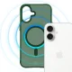 Telefona vāciņš 3mk Smoke MagCase iPhone 16, MagSafe, puscaurspīdīgs zaļš