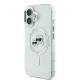 Karl Lagerfeld IML Metal Karl&Choupette Head MagSafe vāciņš iPhone 16 Plus, balts