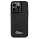 Guess iPhone 14 Pro vāciņš Sequin Script Metal, melns