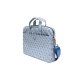Guess Saffiano 4G Triangle Logo bag a 16'' laptop - blue