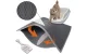 PetWant Divslāņu Kaķu Tualetes Pakaišu Higiēnas Paklājiņš, Pelēks | Double Layer Reusable Hygiene Cat Litter...