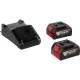 Akumulatora leņķa slīpmašīna Bosch GWS 18V-8 L, 125 mm, 2x 5.0 Ah, L-BOXX