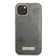 Guess Peony Logo Plate MagSafe vāciņš iPhone 13 modelim, pelēks