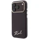 Чехол Karl Lagerfeld Saffiano Small Script MagSafe для iPhone 17/18 Pro Max, бордовый