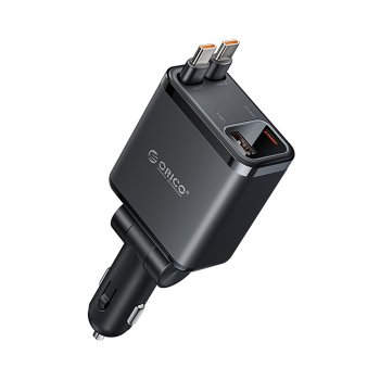 Автомобильное зарядное устройство Orico Twin Reach 45W USB-A + USB-C с двумя...