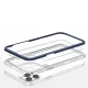 Caurspīdīgs vāciņš iPhone 12 Pro Max Hybrid Armor Clear 3 in 1, zils