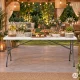 Складной кейтеринговый стол MultiGarden 153x70 см, белый